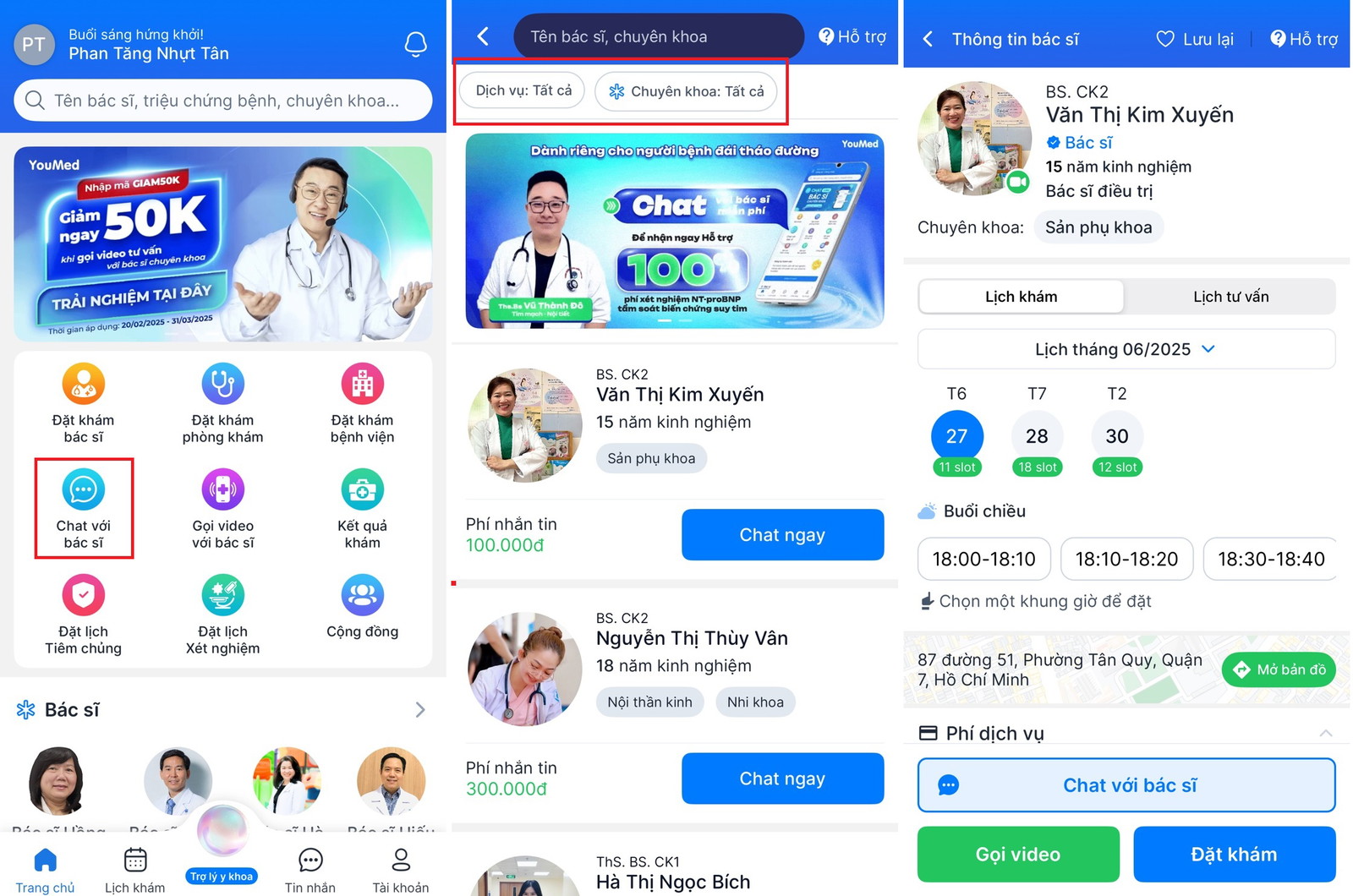 Tìm kiếm và đọc thông tin bác sĩ