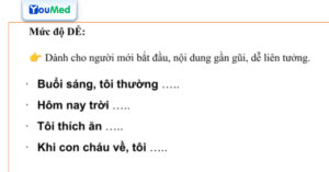 Bài tập cải thiện suy giảm nhận thức người cao tuổi – Bài 8: Hoàn thành câu