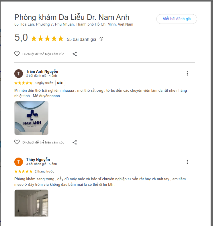 danh gia phong kham da lieu phu nhuan dr nam anh