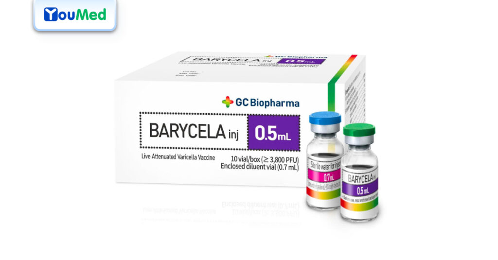 Vắc xin BARYCELA inj. phòng bệnh thủy đậu