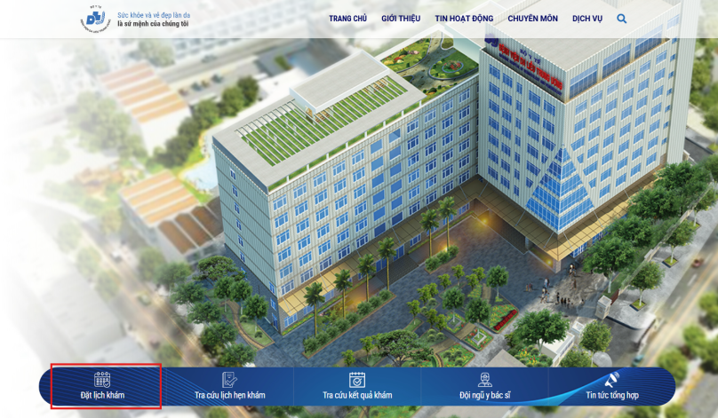 Hướng dẫn đặt lịch khám Bệnh viện Da liễu Trung ương