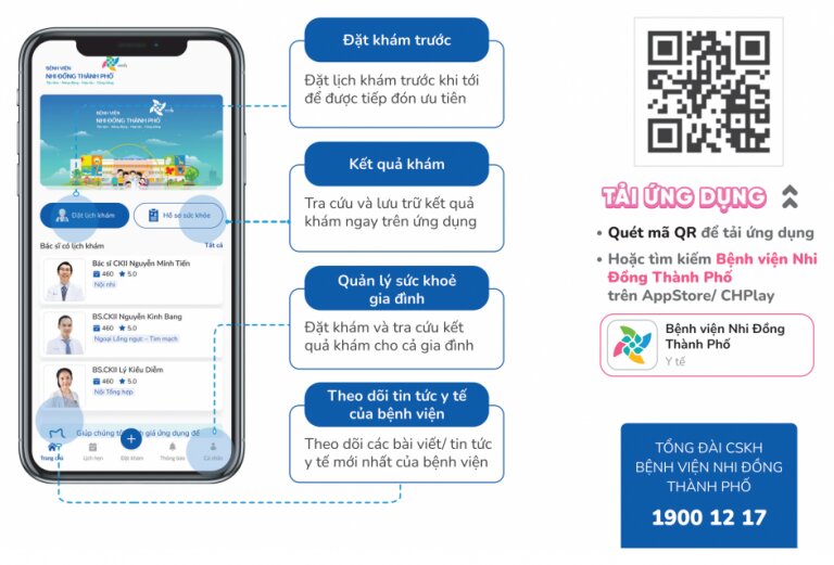 Hướng dẫn cách Đặt lịch khám Bệnh viện Nhi đồng 3 3 Tải app để đặt lịch khám Bệnh viện Nhi đồng 3 nhanh chóng và chính xác nhất