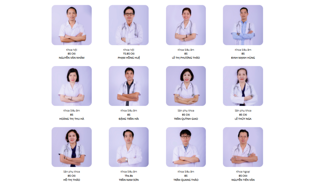 Chân dung đội ngũ bác sĩ tại Phòng khám Đa khoa 125 Thái Thịnh