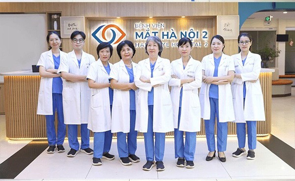 Đội ngũ bác sĩ tại Bệnh viện Mắt Hà Nội 2