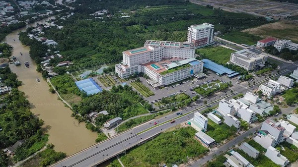 Tổng quan Bệnh viện Nhi đồng Cần Thơ nhìn từ trên cao