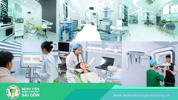 Cơ sở vật chất tại BV Răng Hàm Mặt Sài Gòn hiện đại, giúp người bệnh an tâm điều trị