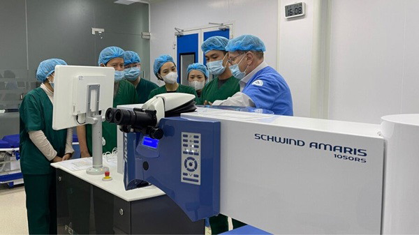 Trang thiết bị hiện đại giúp người bệnh an tâm điều trị bệnh về Mắt