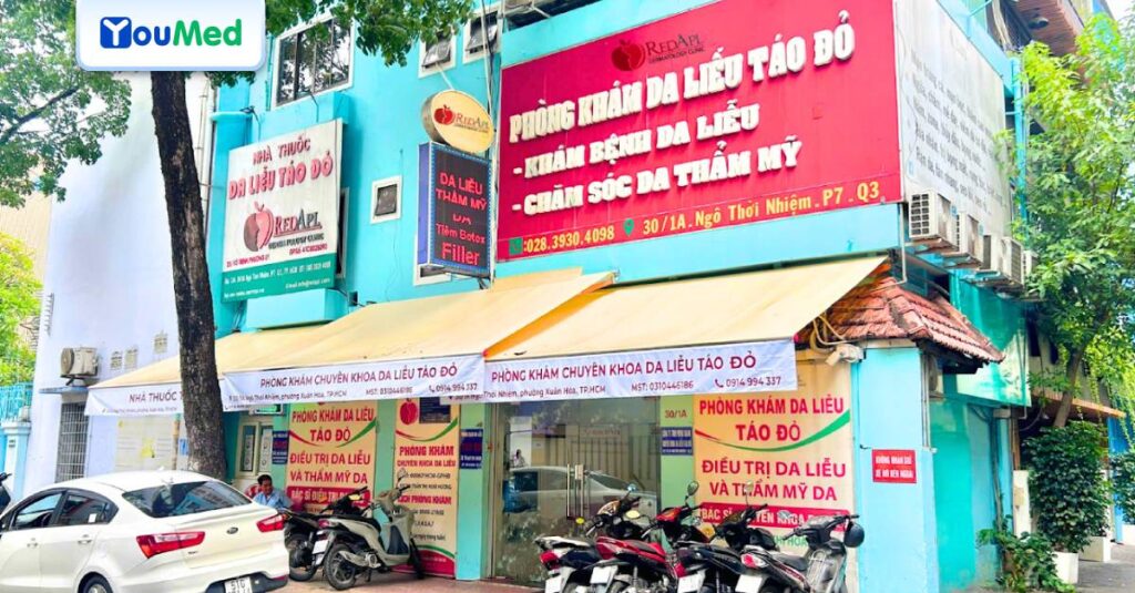 Hướng dẫn khám, chữa bệnh tại Phòng khám Da liễu Táo đỏ