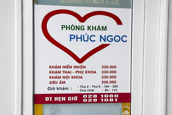 Hướng dẫn khám tại Phòng khám Sản phụ khoa Phúc Ngọc - BS Lệ Thuỷ 3 Lịch khám bệnh tại phòng khám được thông tin rõ ràng
